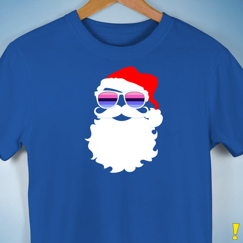 Santa’s Omnisexual Pride Flag Shades Premium Unisex T-Shirt - Royal Blue